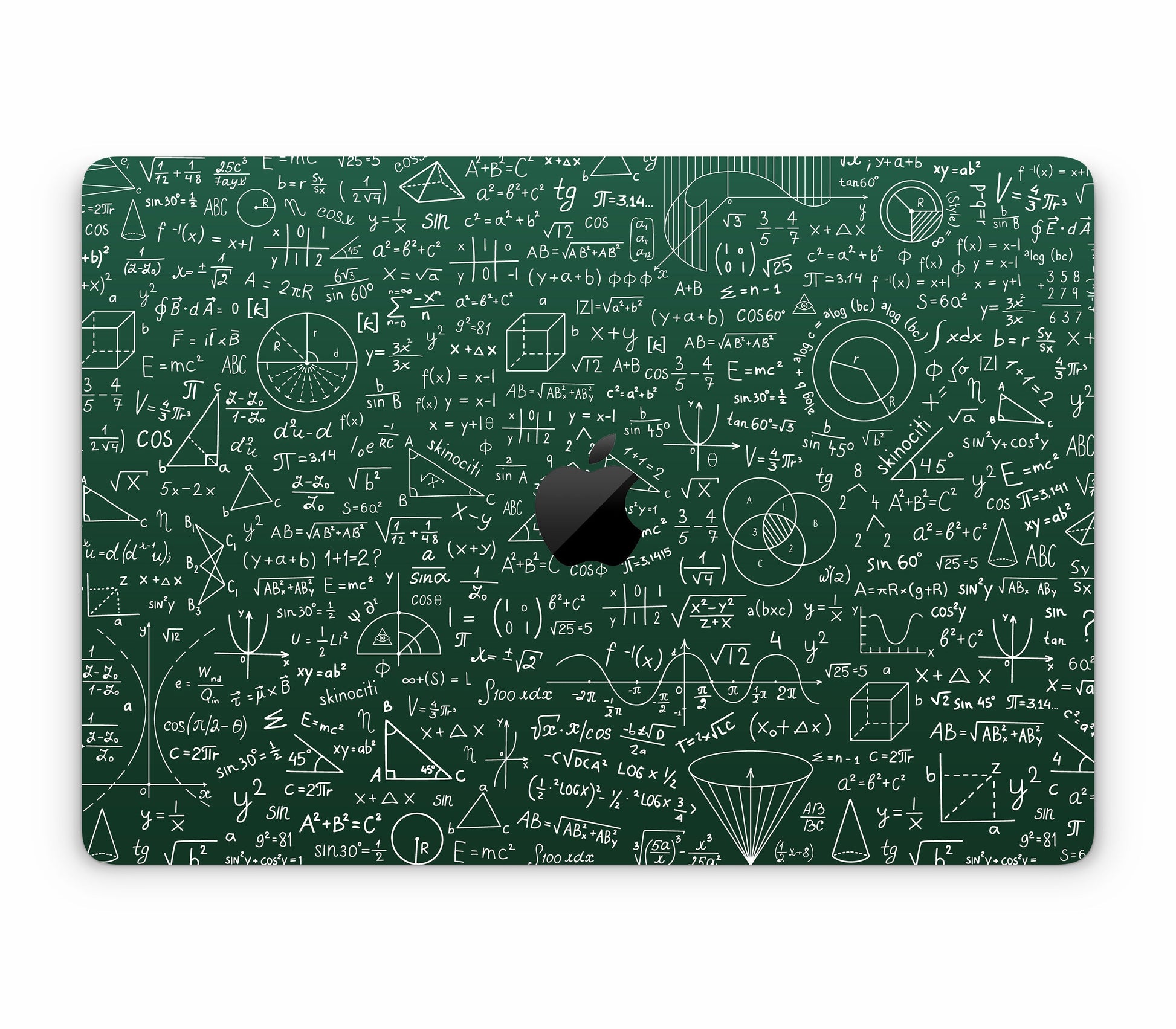 MacBook Air 15" (2025, M4) skin, Brain.exe, top skin with logo cutout