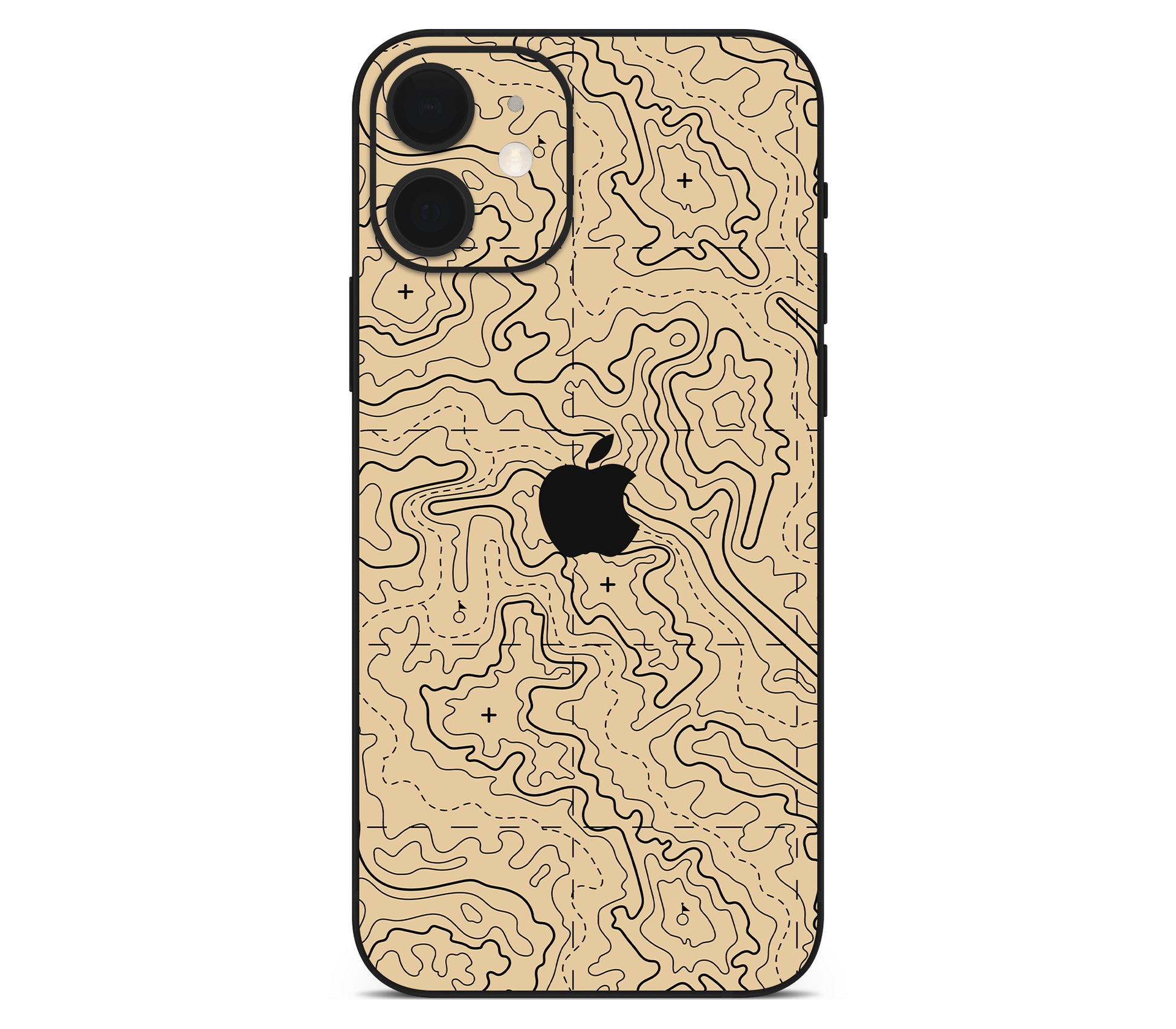 iPhone 12 Mini skin, Lockdown (Sandline), back skin with logo cutout
