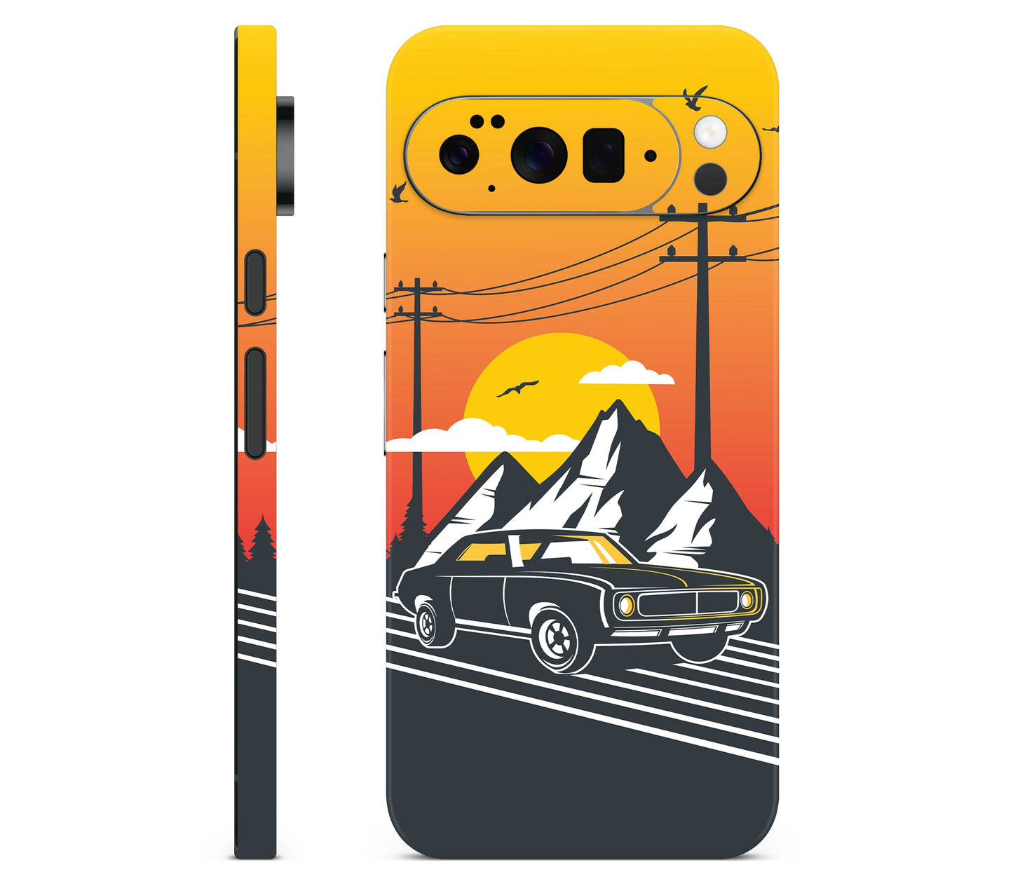 Google Pixel 11 Pro XL skin, Last Ride, full wrap skin