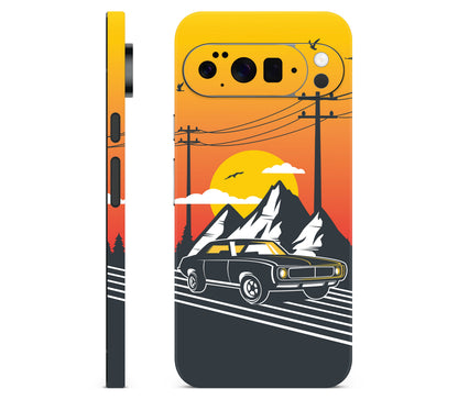 Google Pixel 11 Pro XL skin, Last Ride, full wrap skin