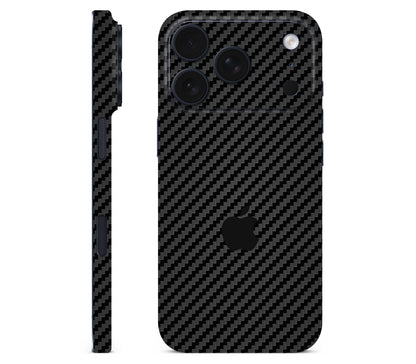 iPhone 18 Pro Max skin, Code: Carbon, full wrap with logo cutout