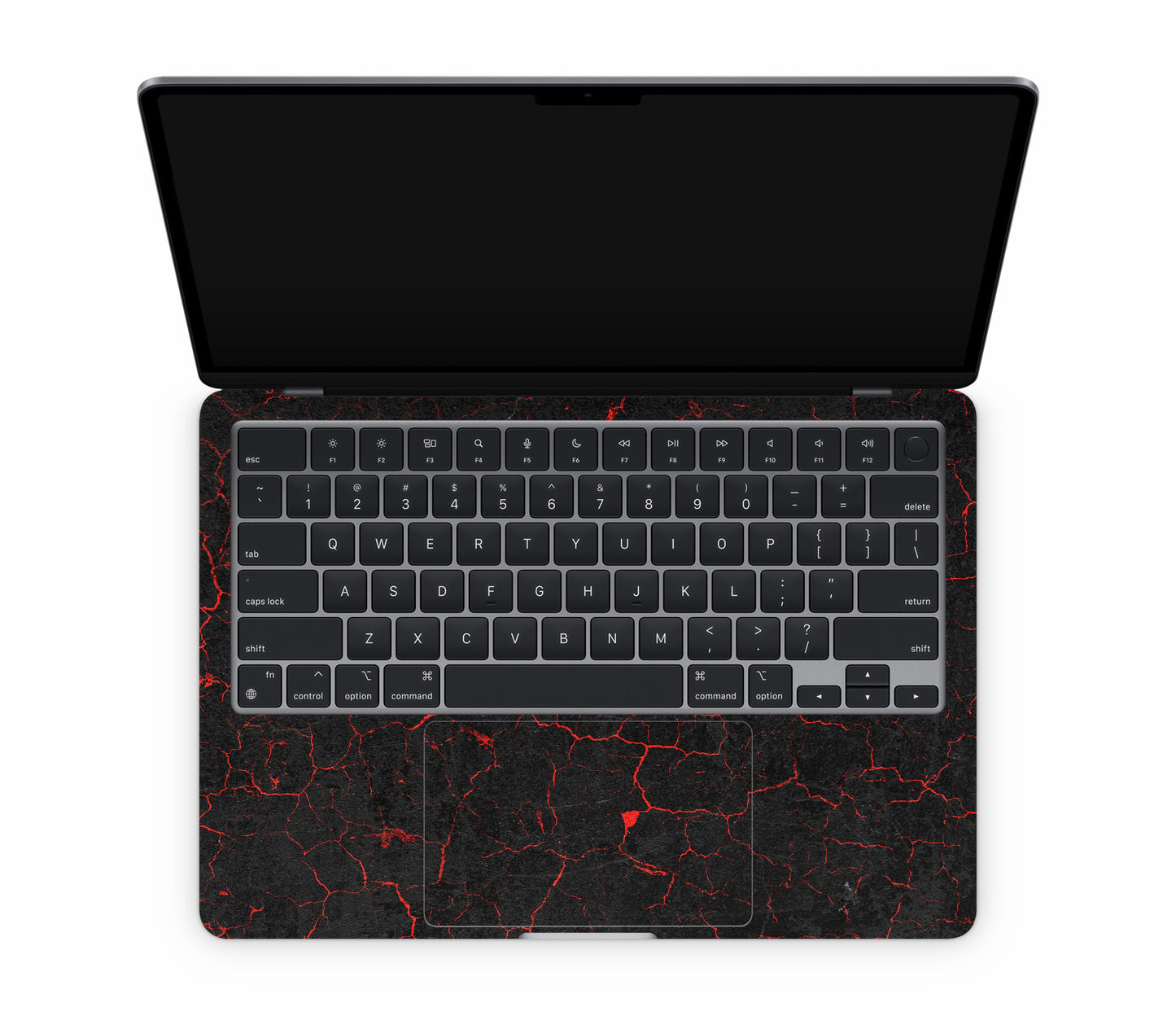 MacBook Air 13" (2022, M2) skin, Hellcrack, inside skin