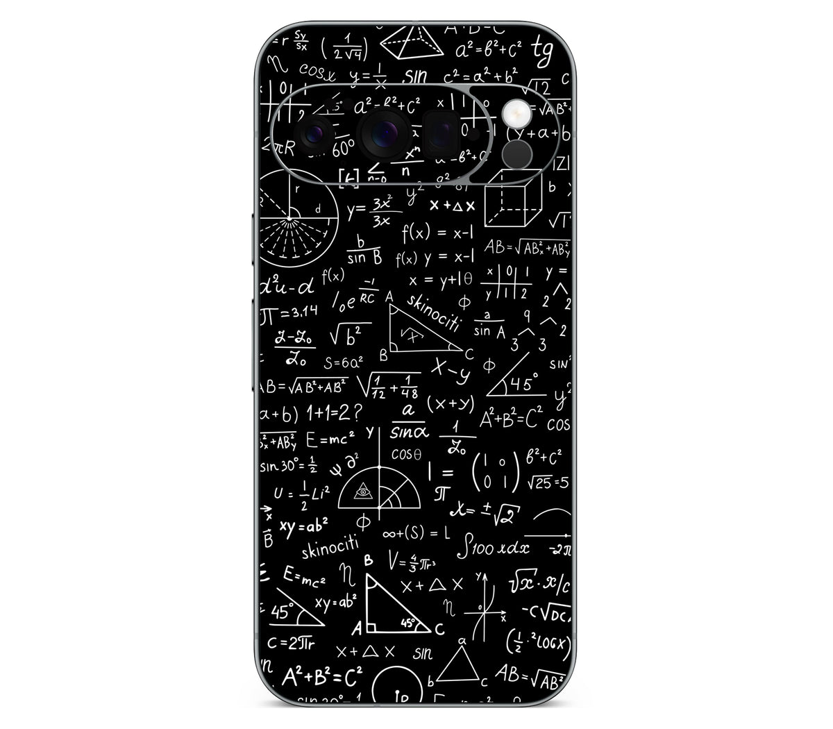 Google Pixel 11 Pro skin, Math Madness, back skin