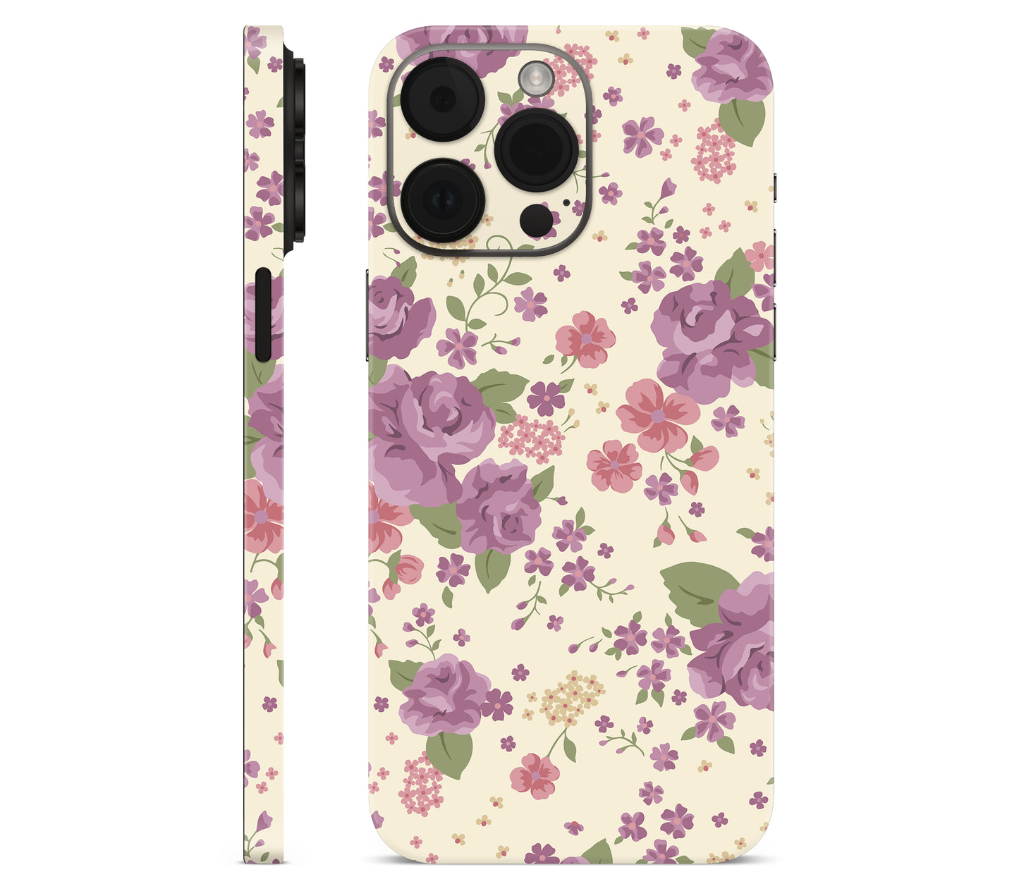 iPhone 14 Pro skin, Lilac, full wrap without logo cutout