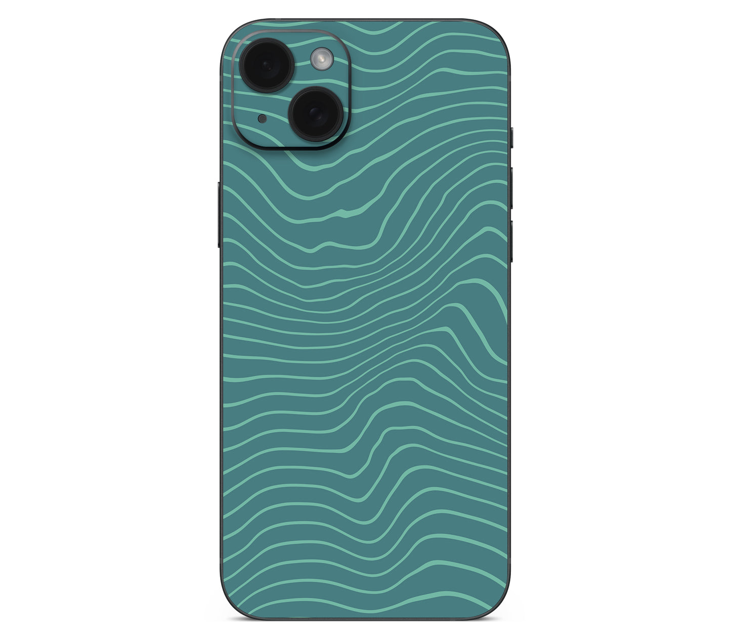 iPhone 15 Plus skin, Tide, back skin without logo cutout