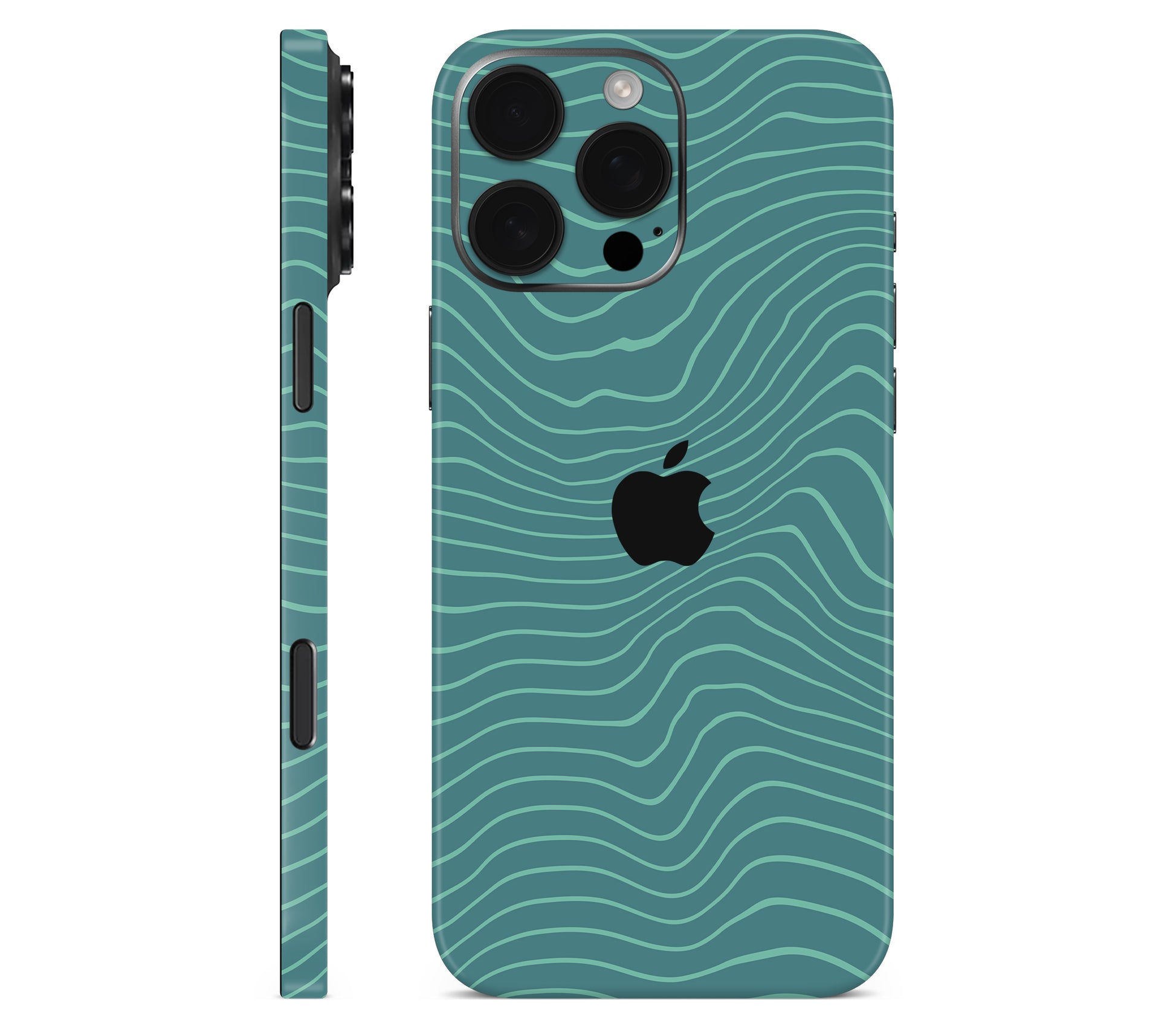 iPhone 16 Pro skin, Tide, full wrap with logo cutout