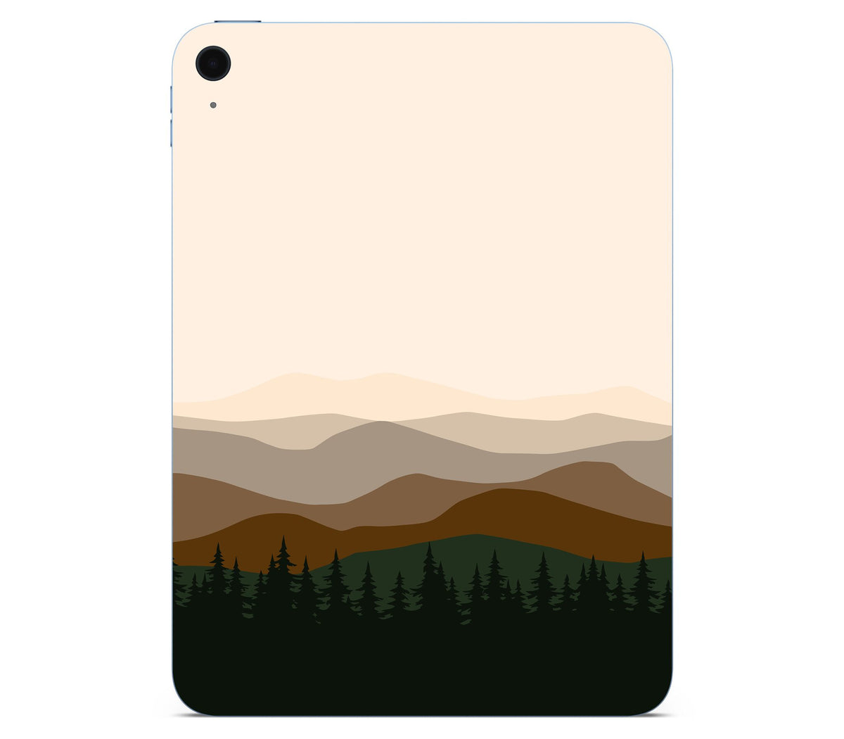 iPad 10.9" (2025, Gen 11) skin, Sierra Dusk, back skin without logo cutout