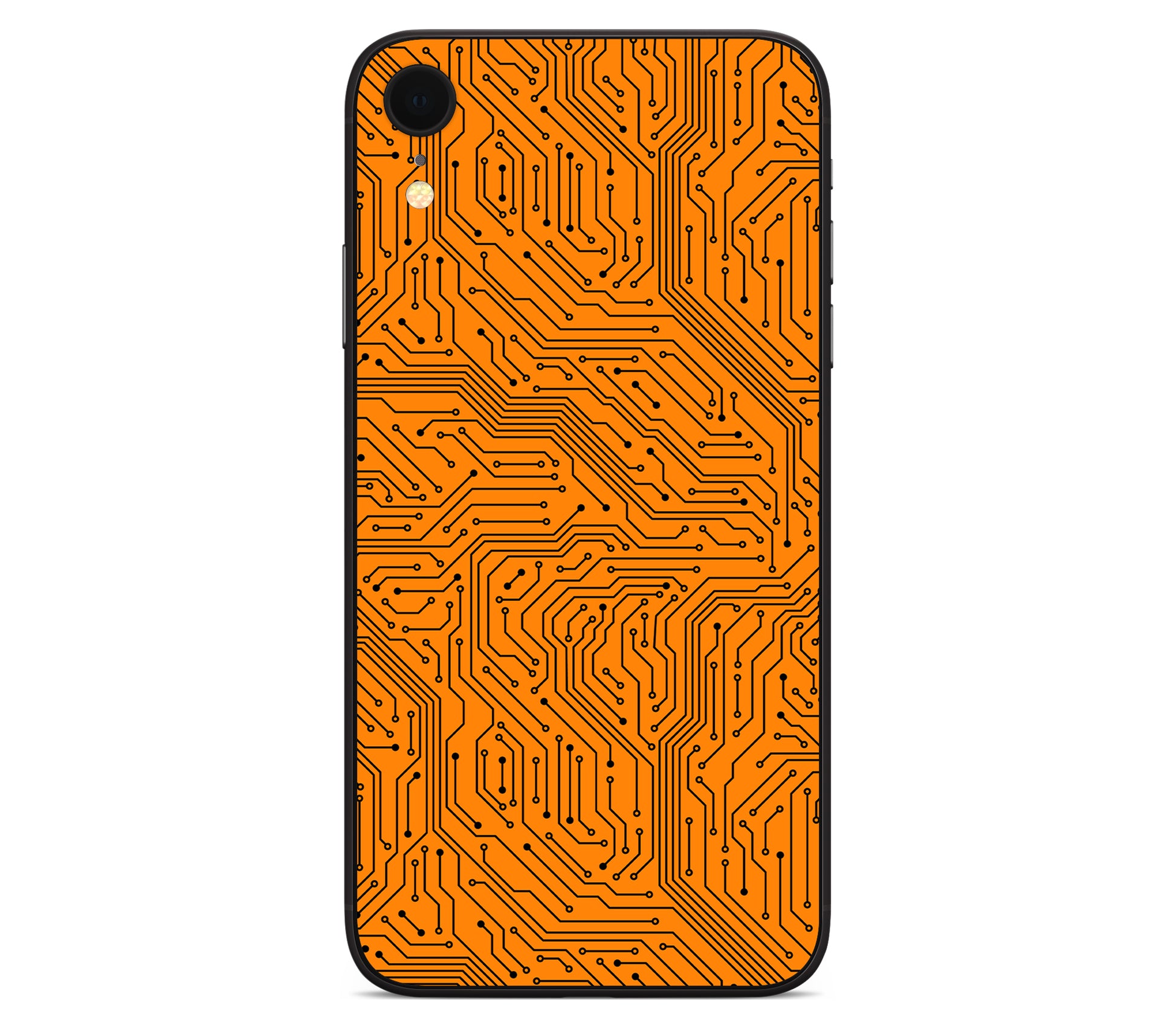 iPhone XR skin, Pulse Grid, back skin without logo cutout