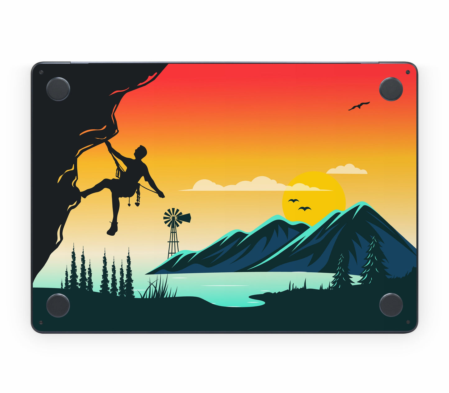 MacBook Air 13" (2025, M4) skin, Skybound, bottom skin