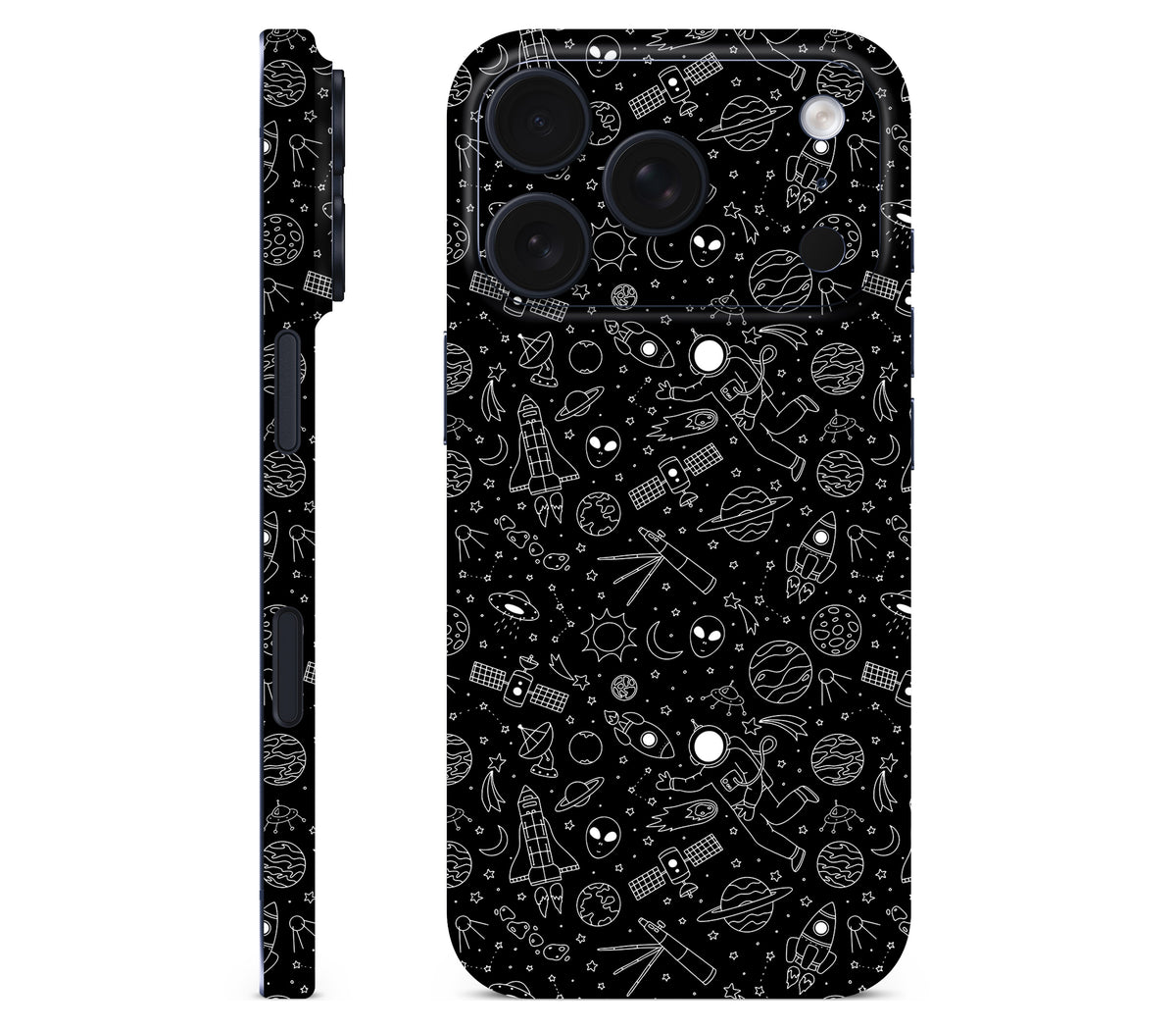 iPhone 18 Pro Max skin, Cygnus, full wrap without logo cutout