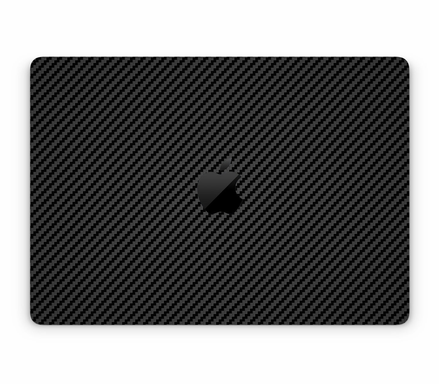 MacBook Pro 14" (2025, M5) skin, Code: Carbon, top skin with logo cutout