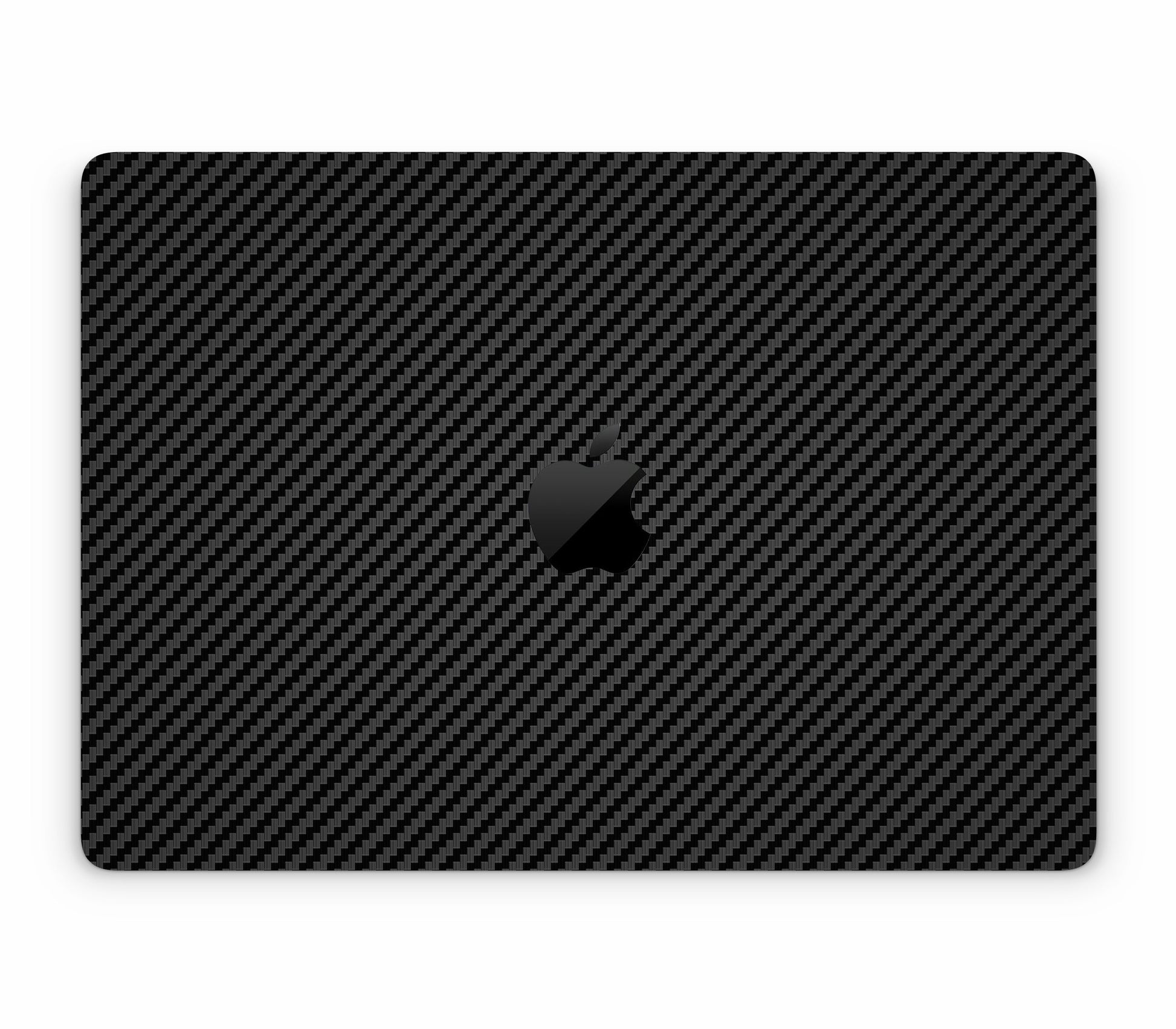 MacBook Air 13" (2025, M4) skin, Code: Carbon, top skin with logo cutout