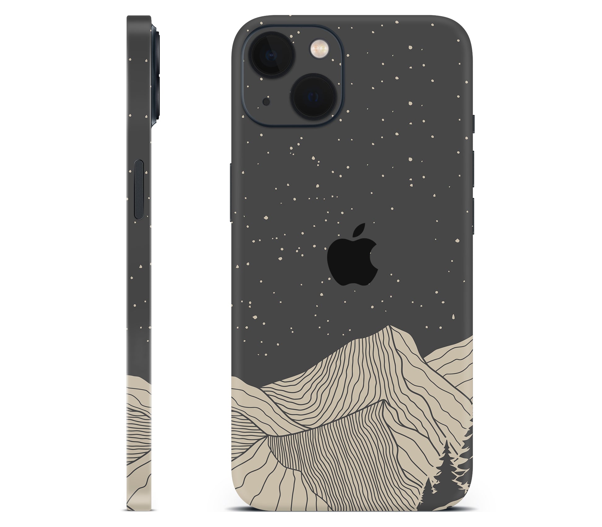 iPhone 13 Mini skin, Nightline, full wrap with logo cutout