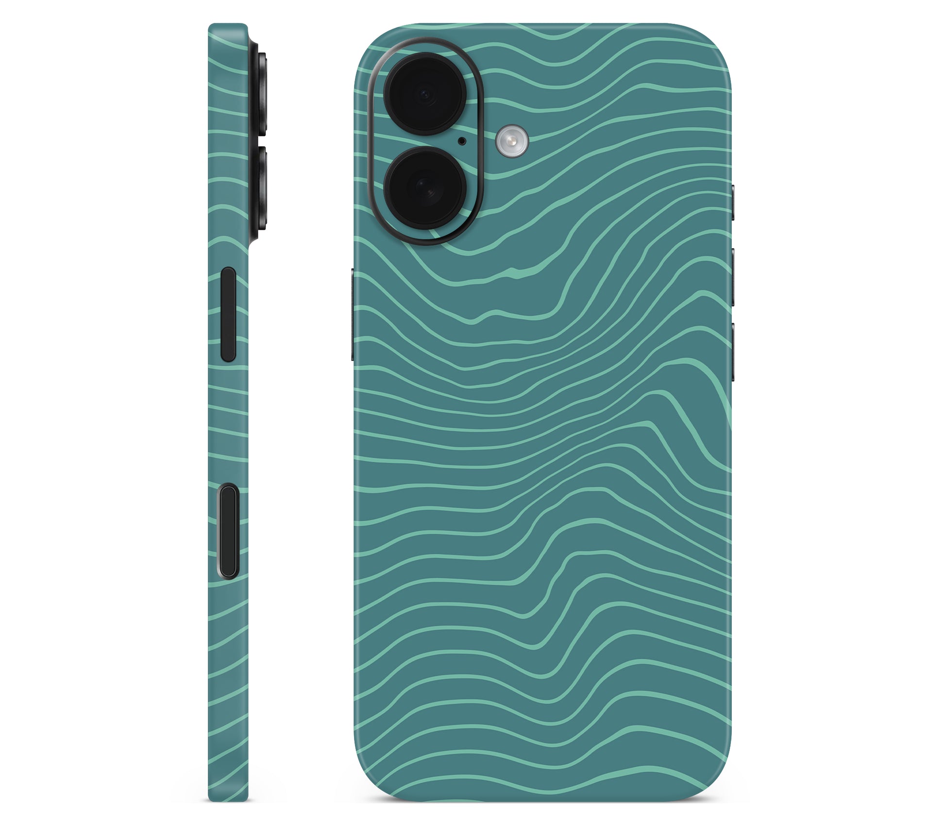iPhone 16 skin, Tide, full wrap without logo cutout