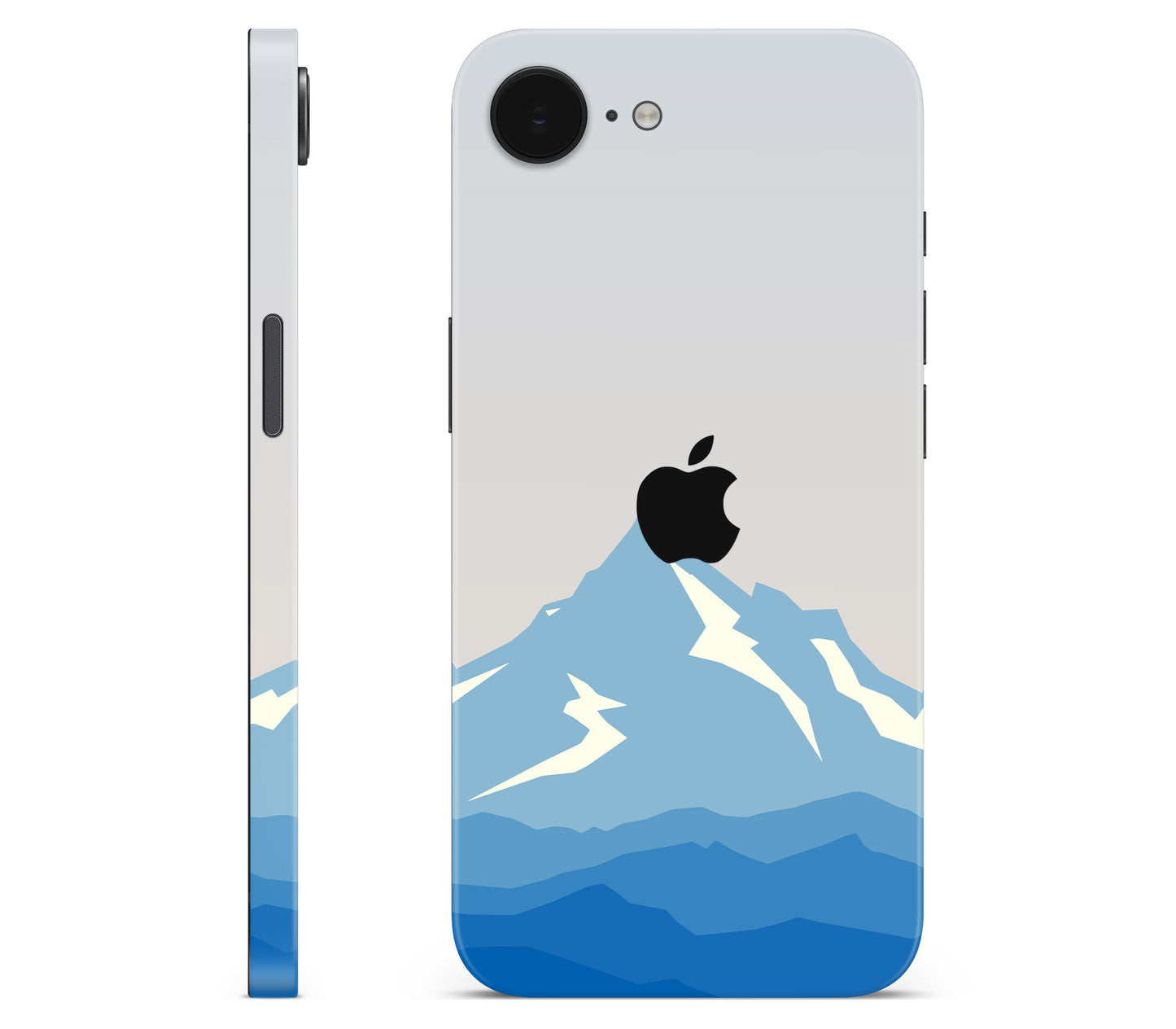 iPhone 16e skin, Everest, full wrap with logo cutout