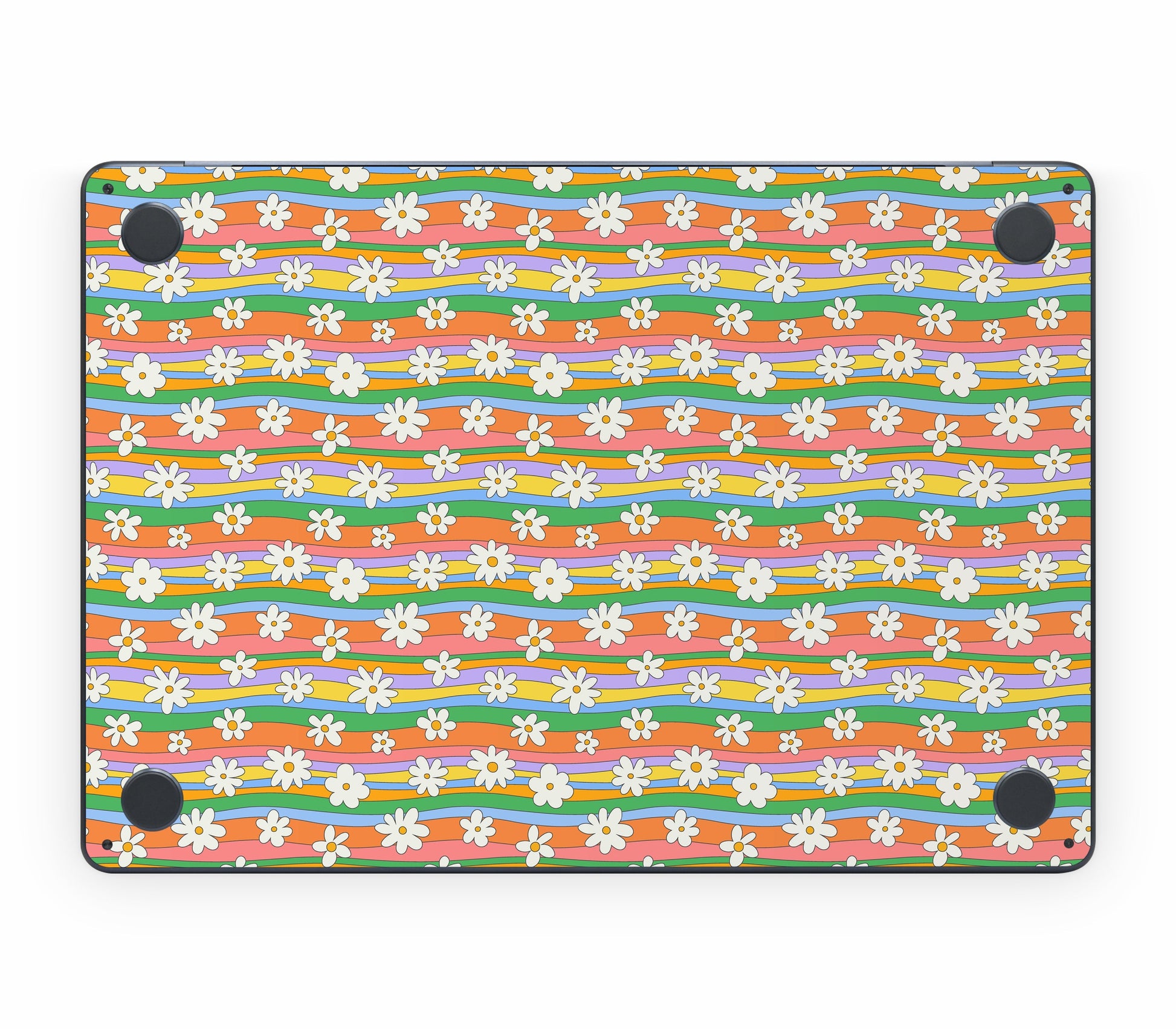 MacBook Air 13" (2025, M4) skin, Daisy Drift, bottom skin