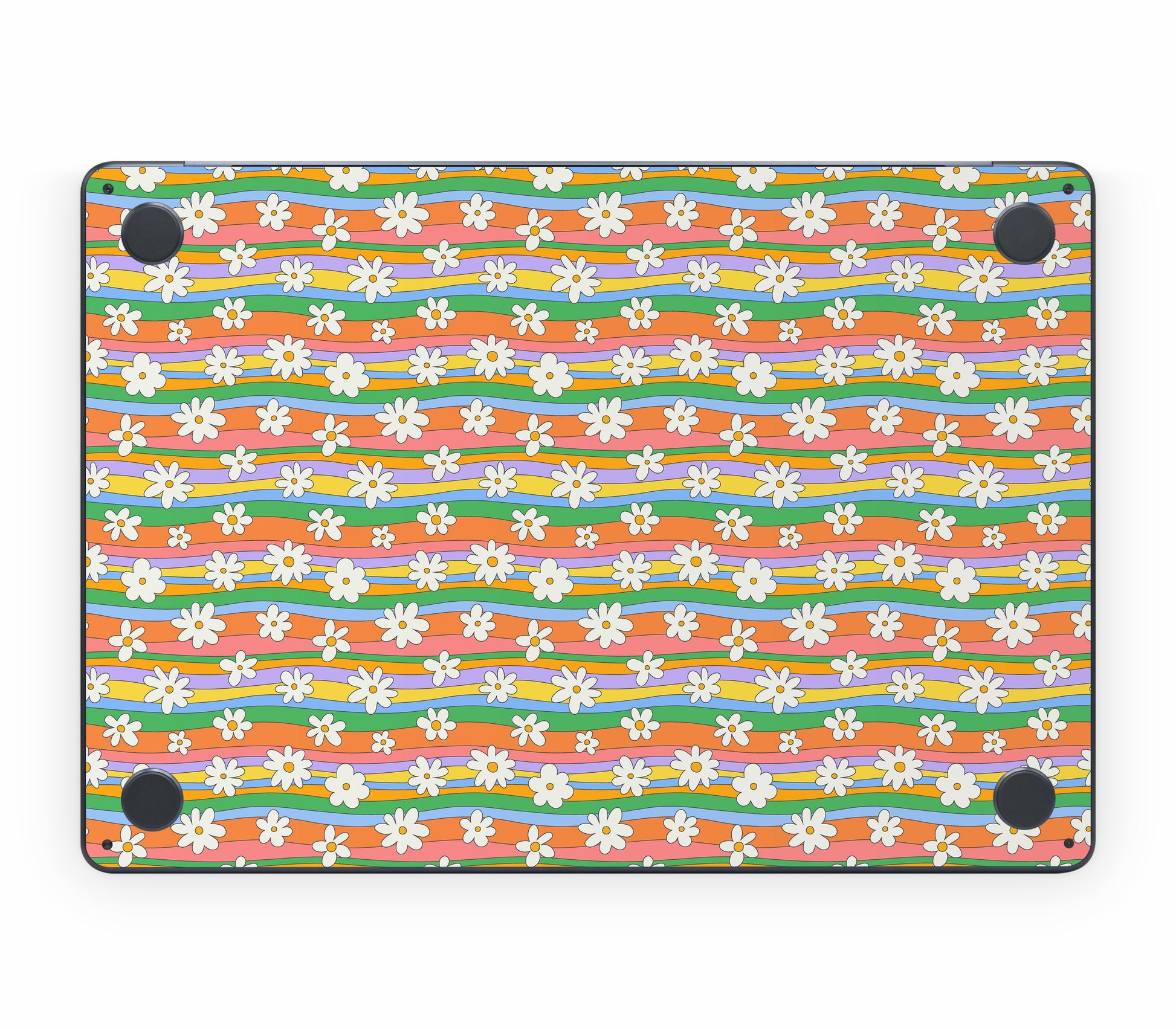 MacBook Air 13" (2025, M4) skin, Daisy Drift, bottom skin