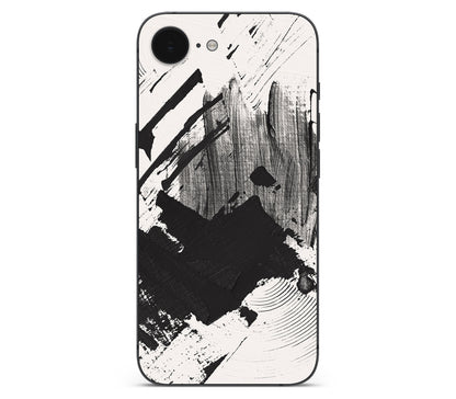 iPhone 17e skin, Black Noir, back skin without logo cutout