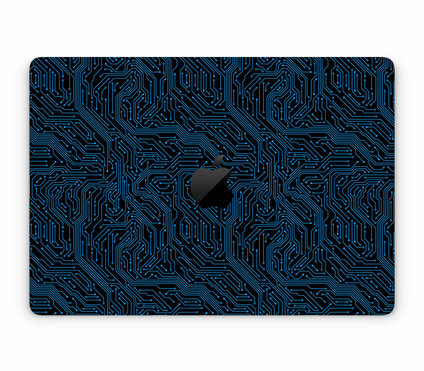 MacBook Air 13" (2025, M4) skin, Eternal Blue, top skin with logo cutout