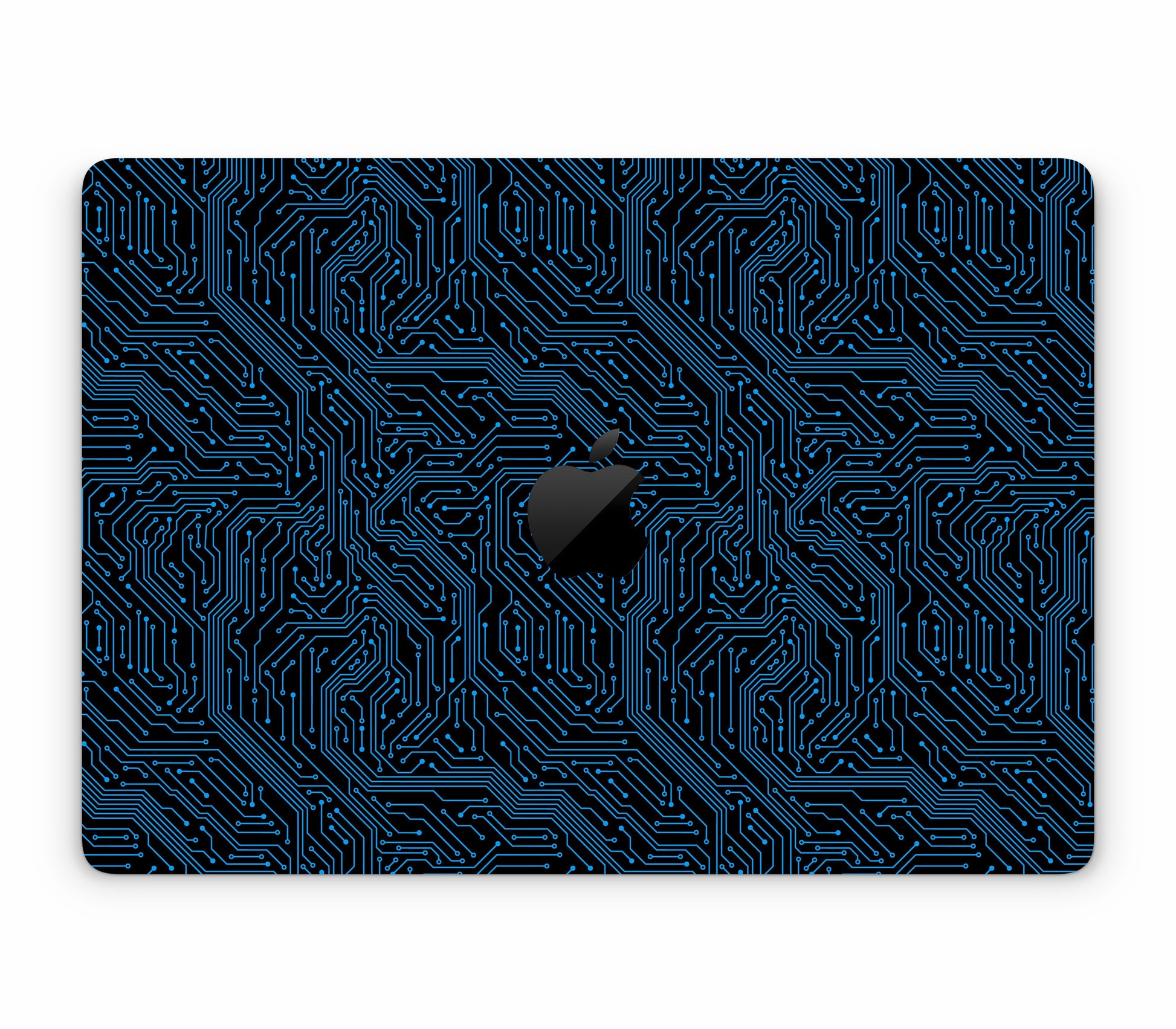 MacBook Air 13" (2025, M4) skin, Eternal Blue, top skin with logo cutout