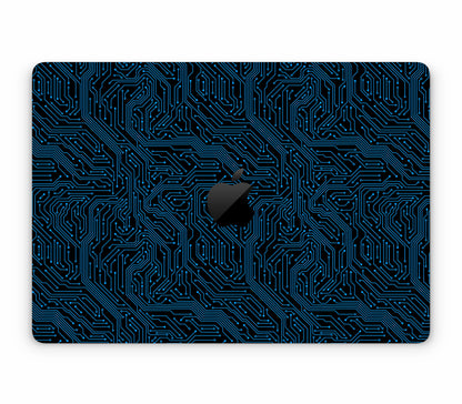 MacBook Pro 13" (2022, M2) skin, Eternal Blue, top skin with logo cutout