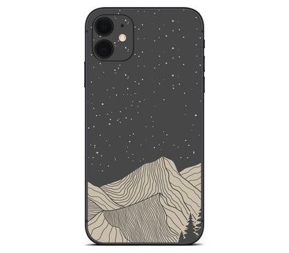 iPhone 11 skin, Nightline, back skin without logo cutout