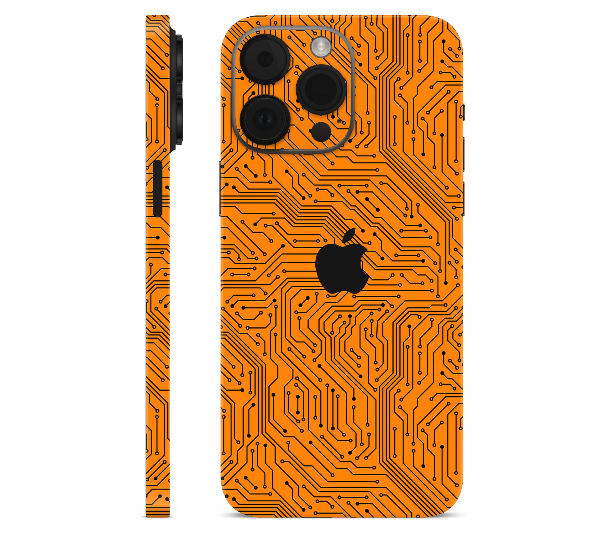 iPhone 14 Pro Max skin, Pulse Grid, full wrap with logo cutout