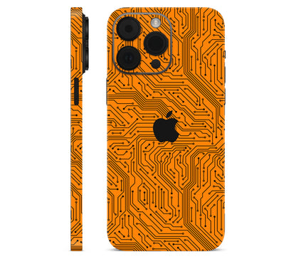 iPhone 14 Pro skin, Pulse Grid, full wrap with logo cutout