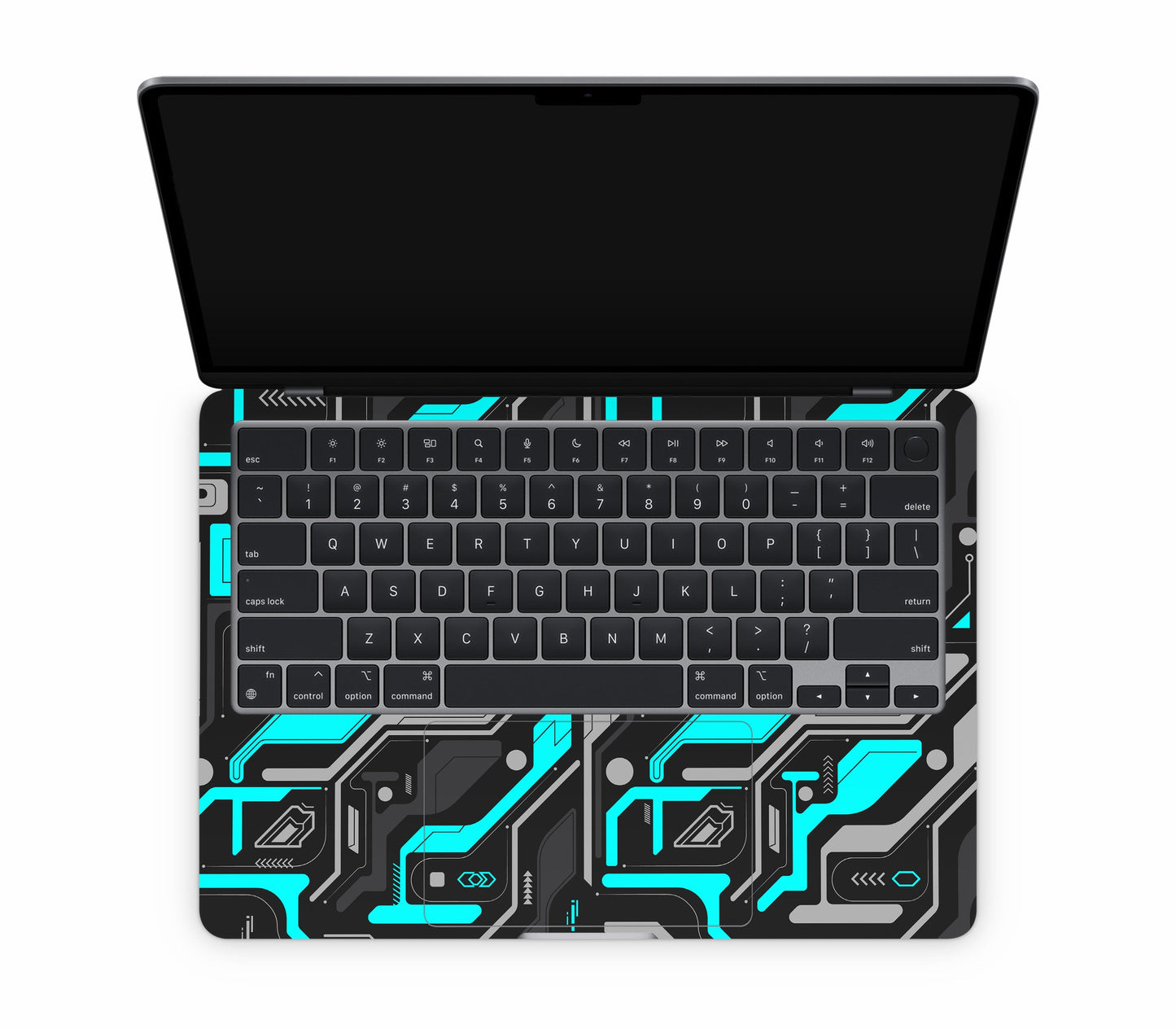 MacBook Air 13" (2025, M4) skin, Code Rot (Glitch), inside skin