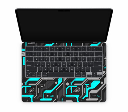 MacBook Air 13" (2025, M4) skin, Code Rot (Glitch), inside skin