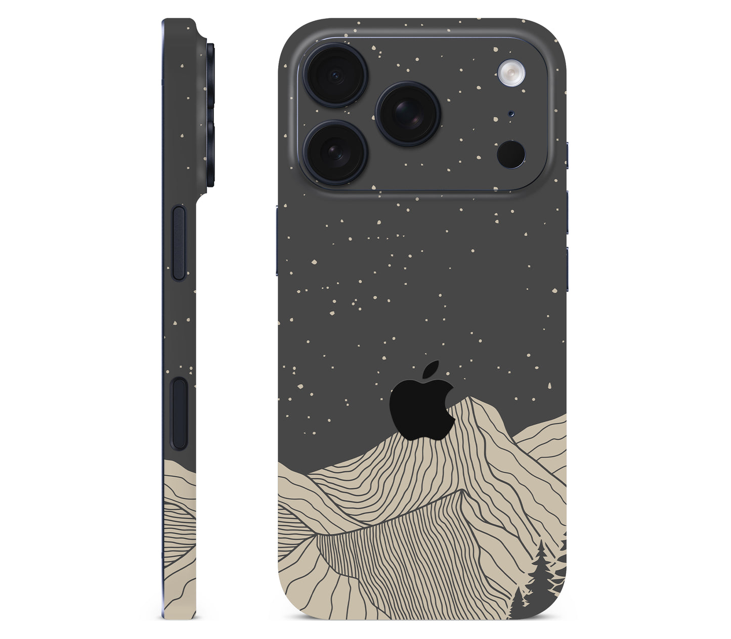 iPhone 17 Pro Max skin, Nightline, full wrap with logo cutout
