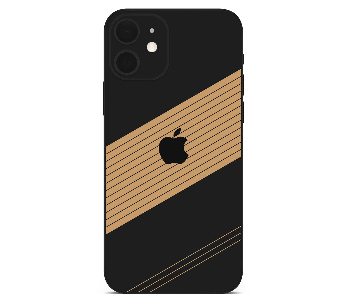 iPhone 12 skin, Discipline, back skin with logo cutout