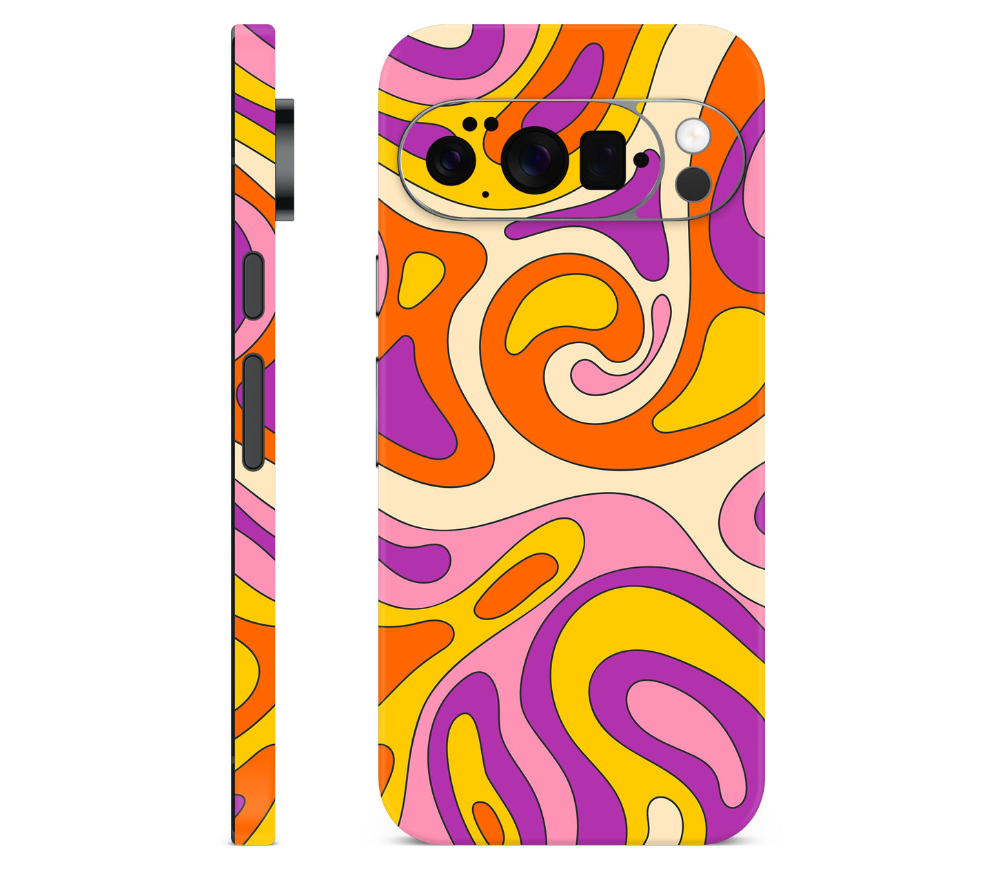Google Pixel 11 Pro skin, Psycho Vortex, full wrap skin