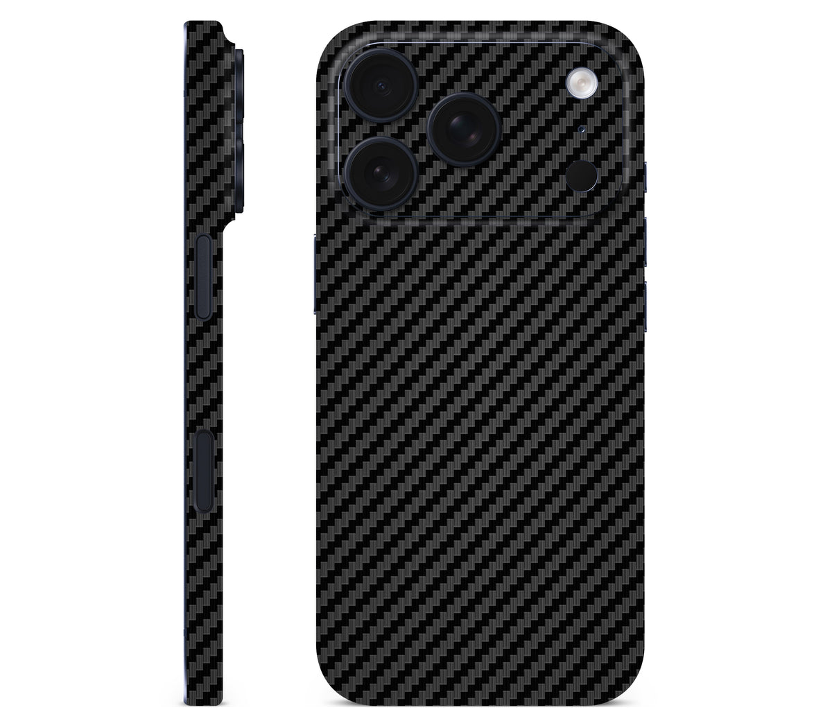 iPhone 18 Pro Max skin, Code: Carbon, full wrap without logo cutout