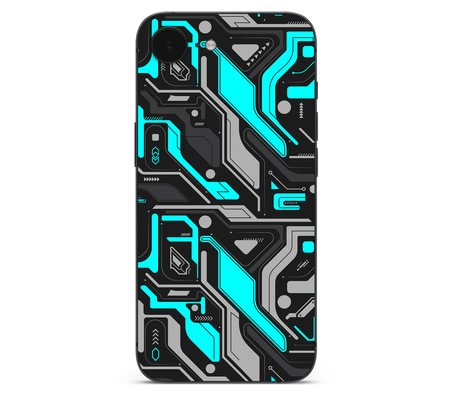 iPhone 17e skin, Code Rot (Glitch), back skin without logo cutout