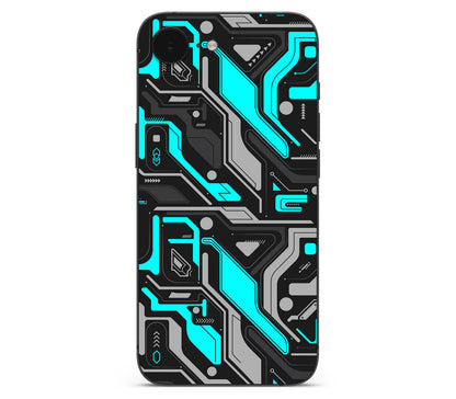 iPhone 17e skin, Code Rot (Glitch), back skin without logo cutout