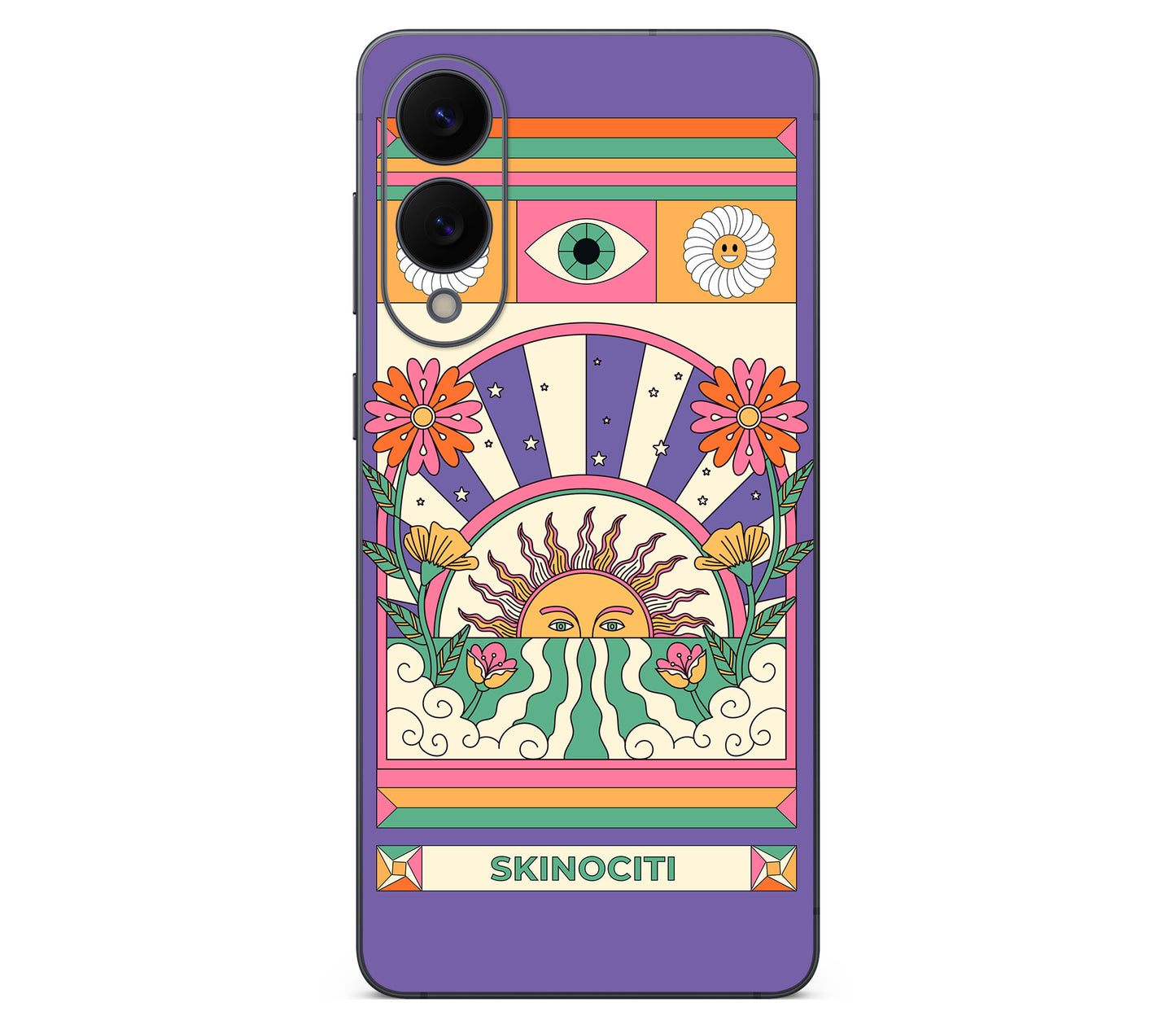 Galaxy S25 Edge skin, Acidic Glare, back skin