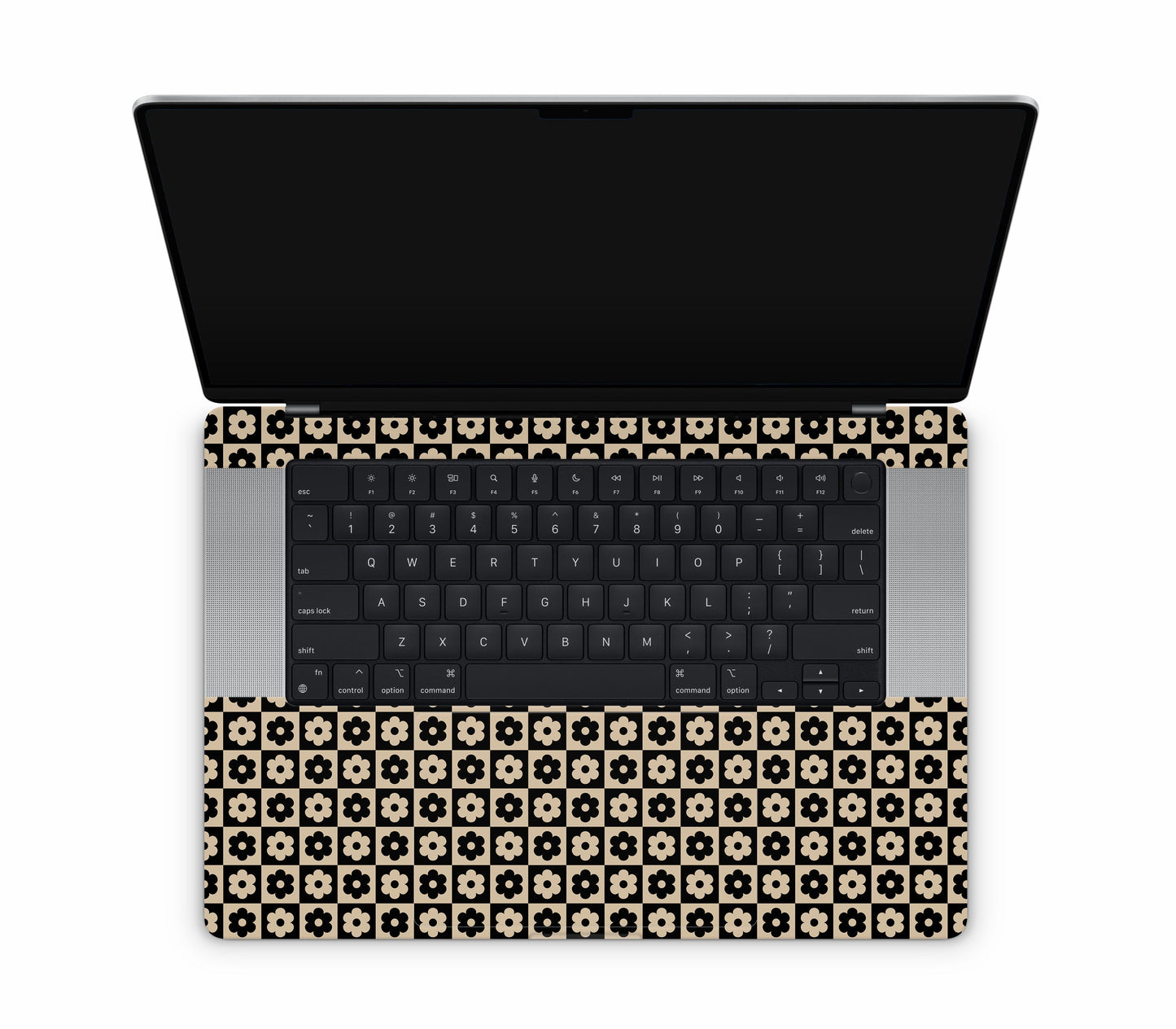 MacBook Pro 16" (2024, M4) skin, Floral Grid, inside skin
