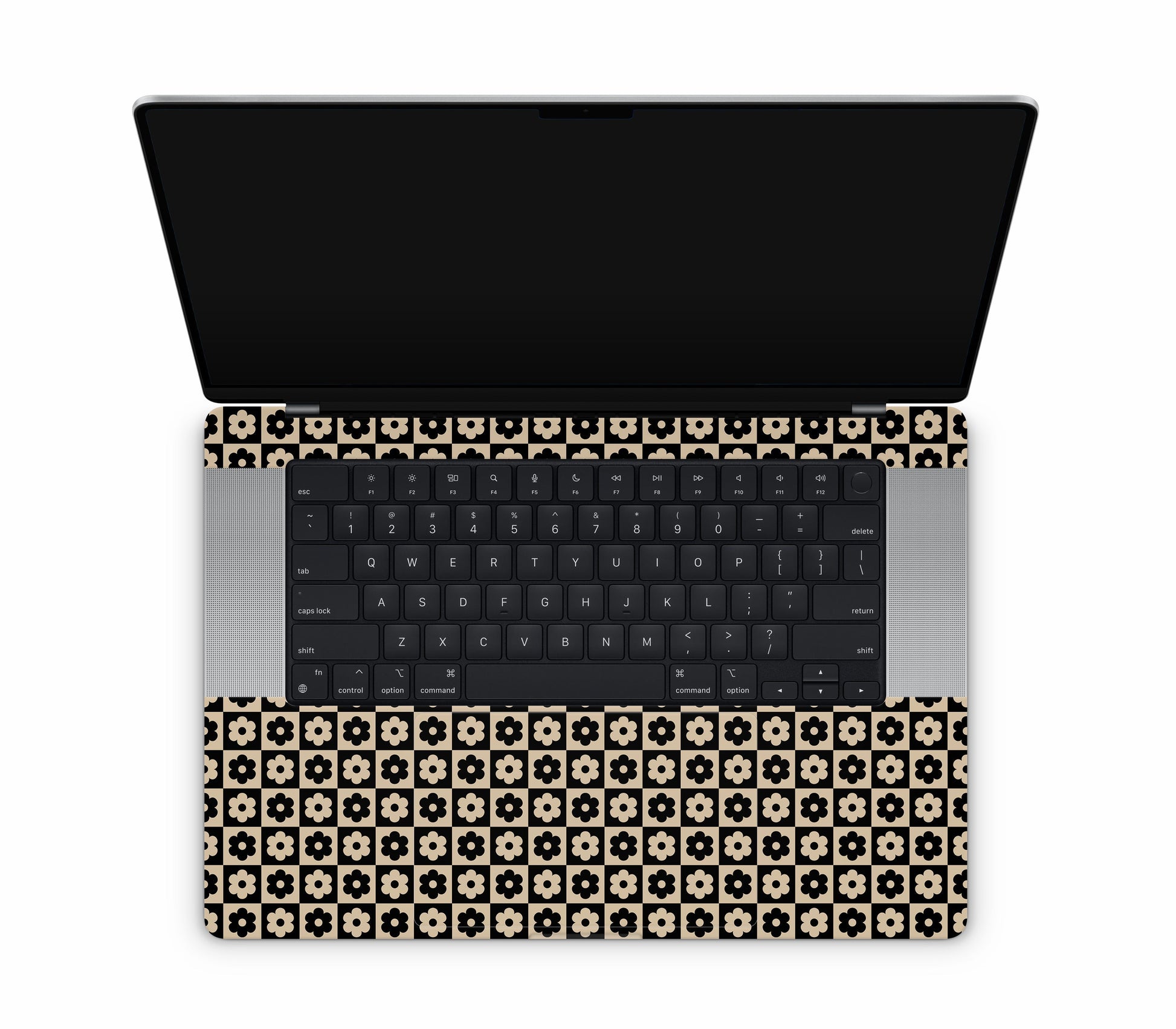 MacBook Pro 16" (2024, M4) skin, Floral Grid, inside skin