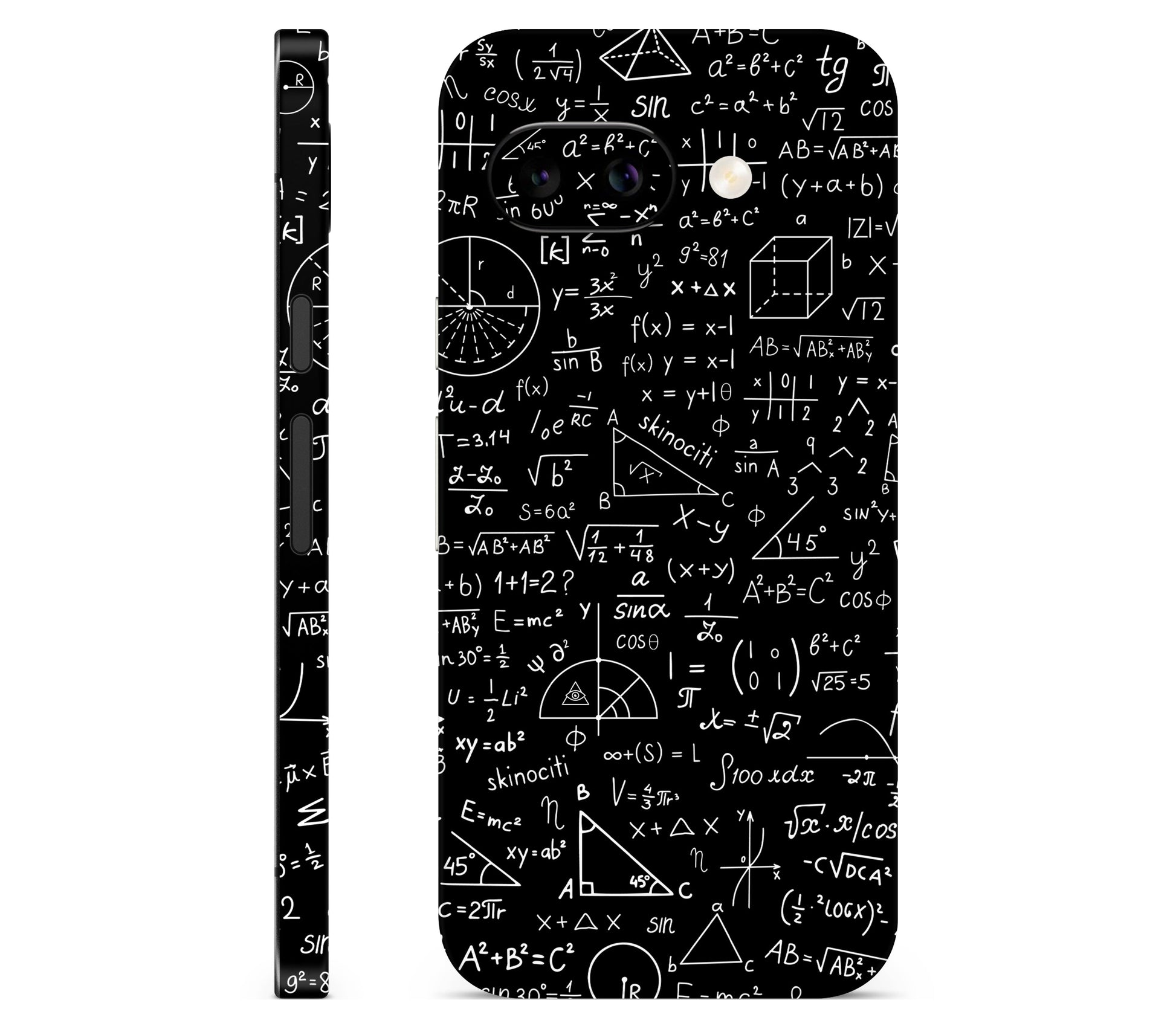 Google Pixel 10A skin, Math Madness, full wrap skin