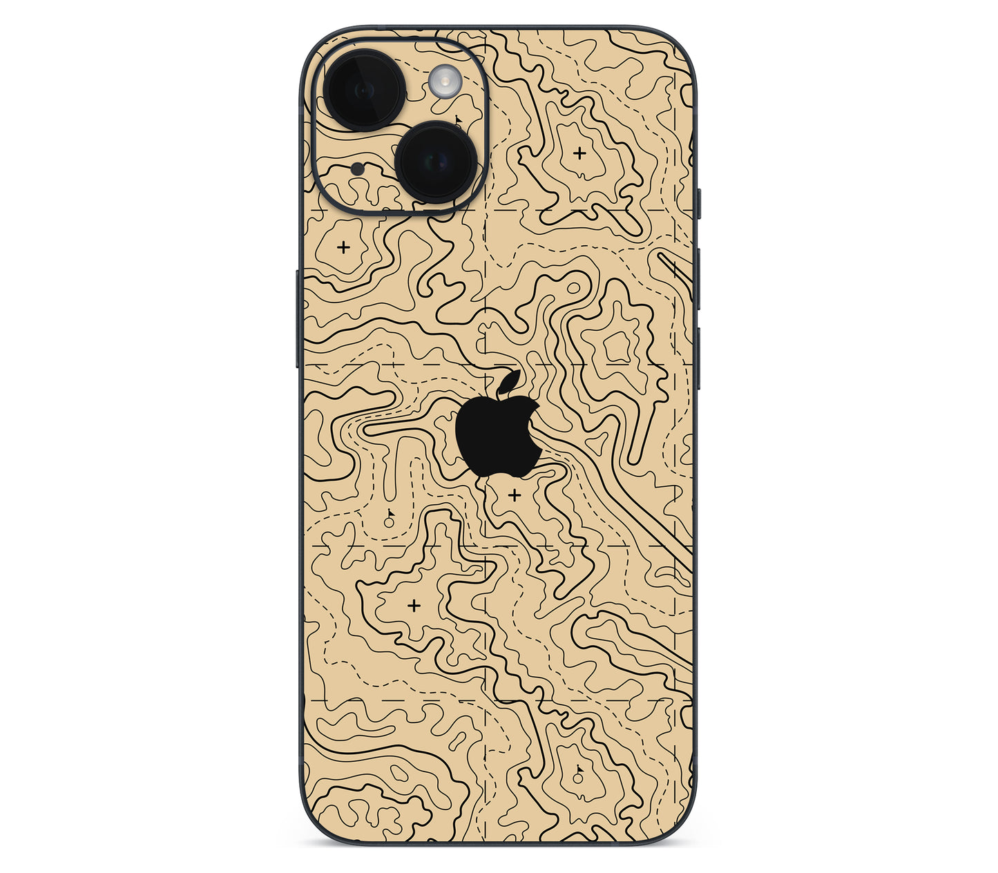 iPhone 14 Plus skin, Lockdown (Sandline), back skin with logo cutout