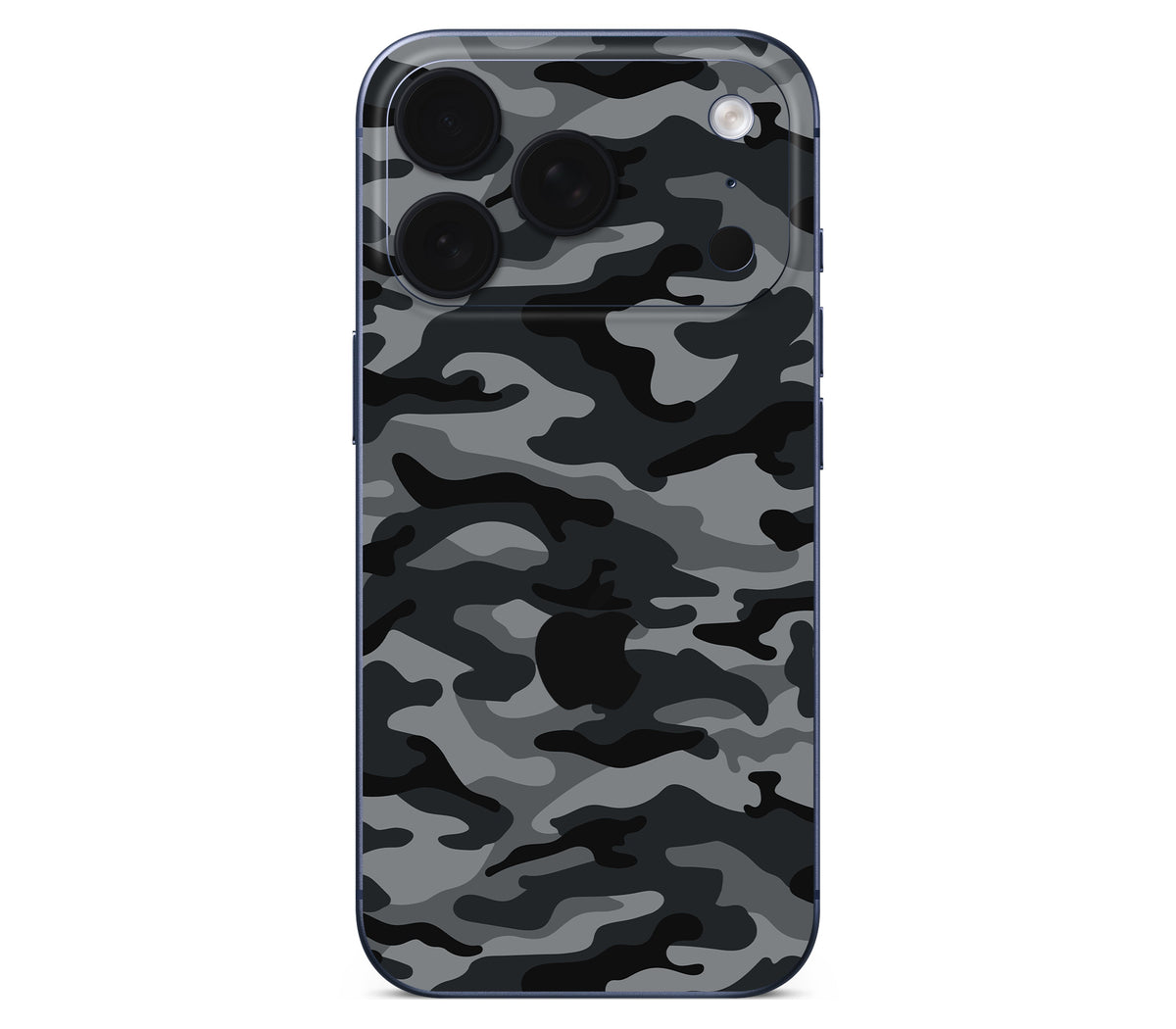 iPhone 18 Pro Max skin, Urban Camo, back skin with logo cutout