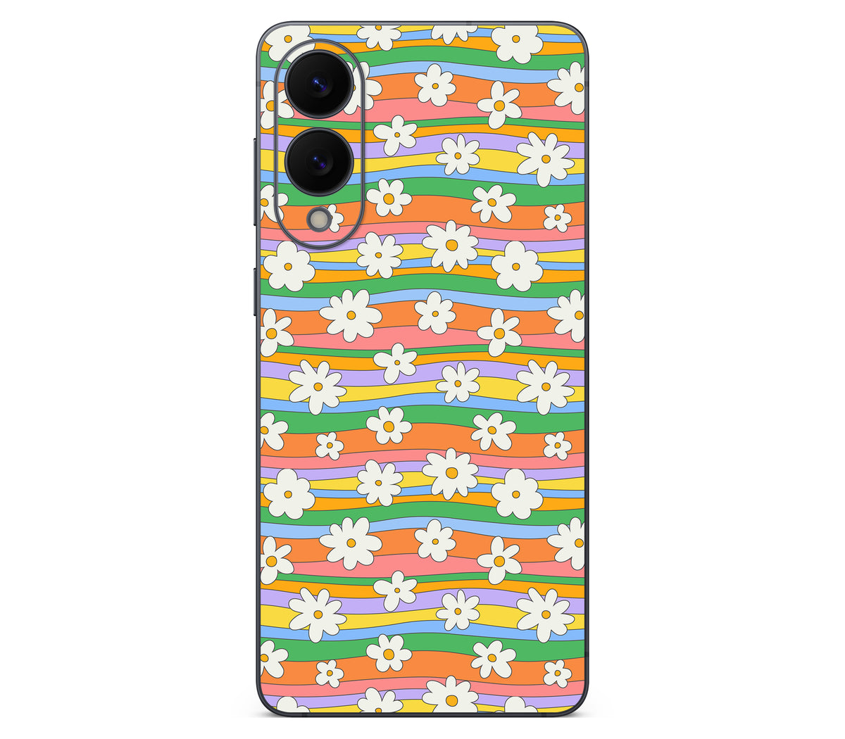 Galaxy S25 Edge skin, Daisy Drift, back skin