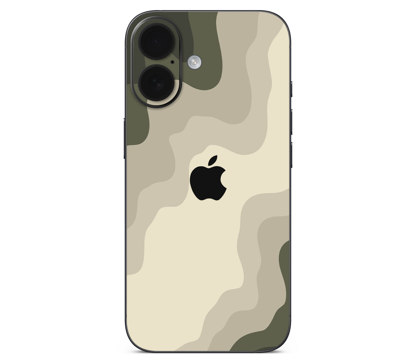 iPhone 16 skin, Drift (Mirage), back skin with logo cutout