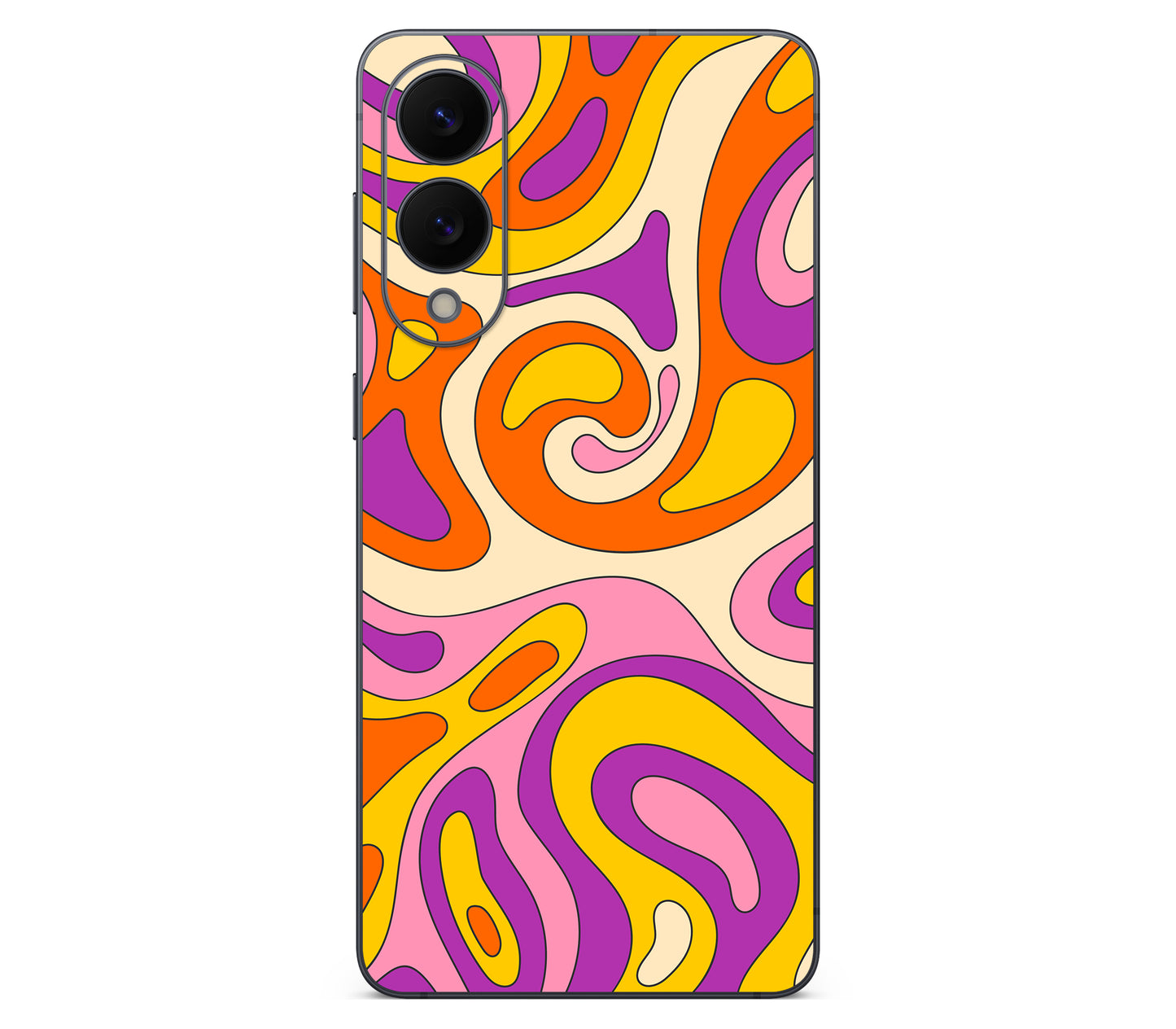 Galaxy S25 Edge skin, Psycho Vortex, back skin