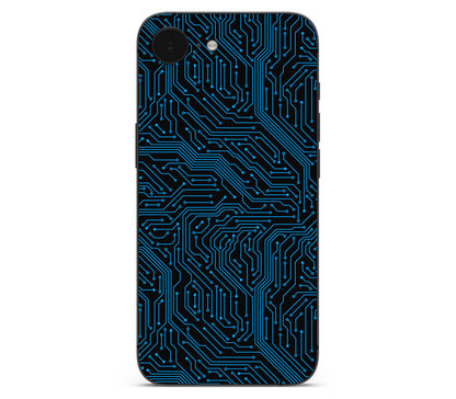 iPhone 17e skin, Eternal Blue, back skin without logo cutout