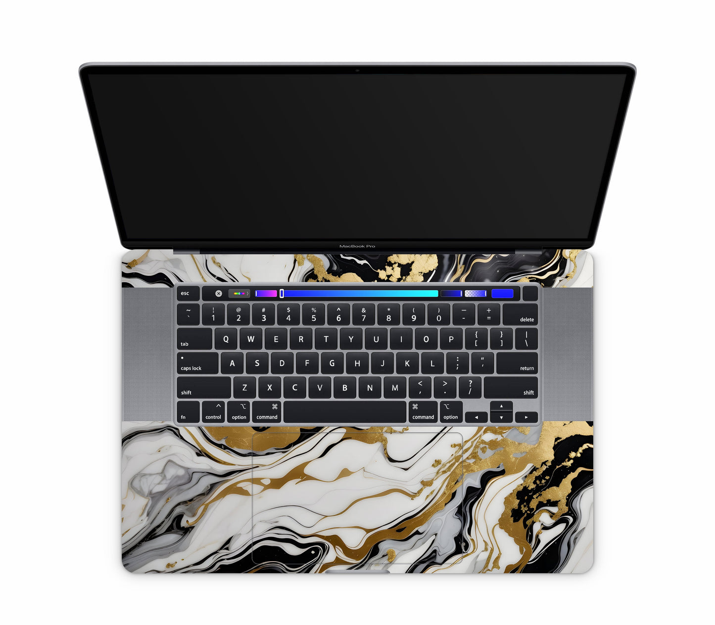 MacBook Pro 16" (2019, Touch Bar) skin, Gold Flare, inside skin