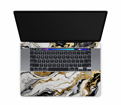 MacBook Pro 16" (2020, Touch Bar) skin, Gold Flare, inside skin
