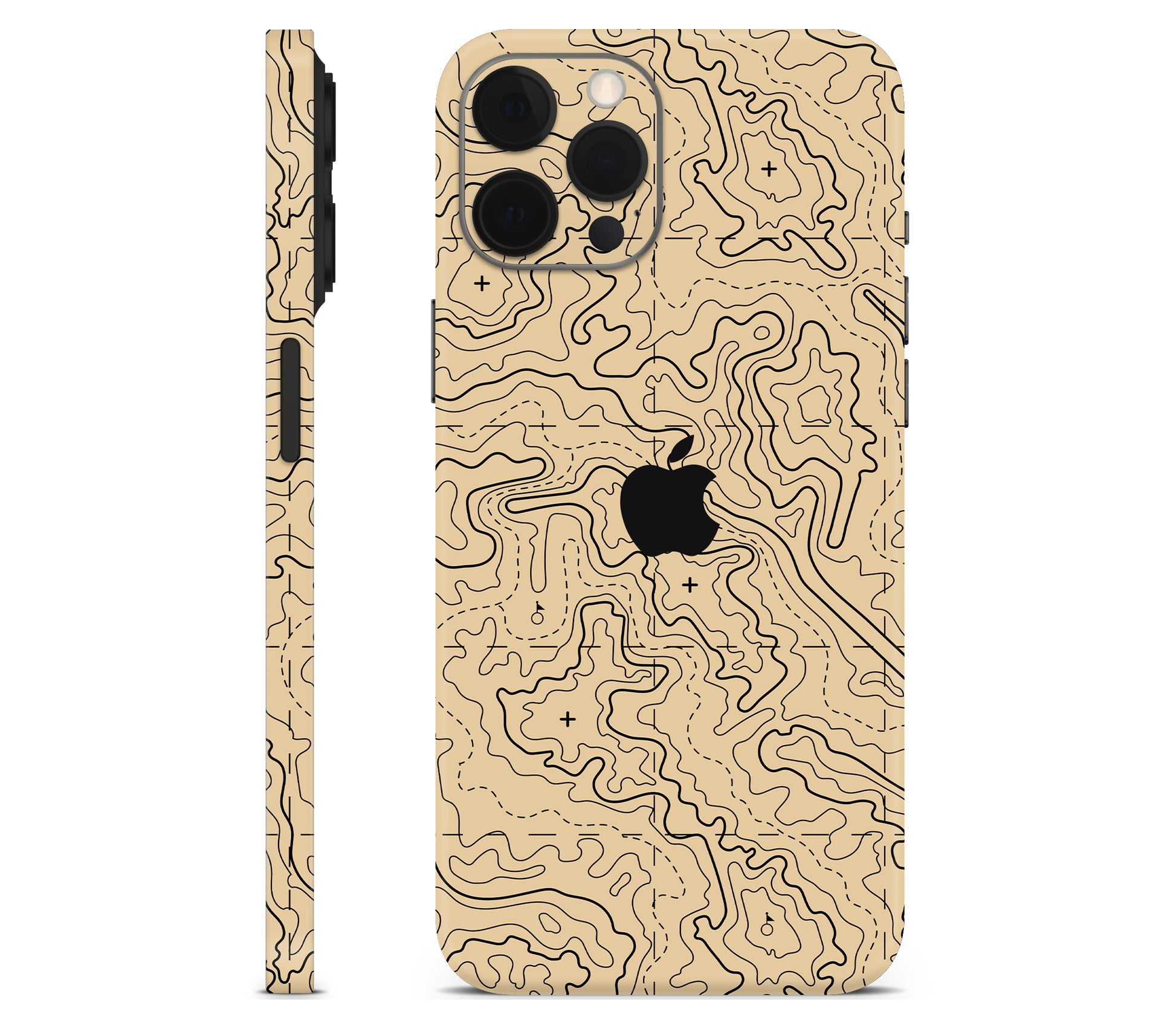 iPhone 12 Pro skin, Lockdown (Sandline), full wrap with logo cutout