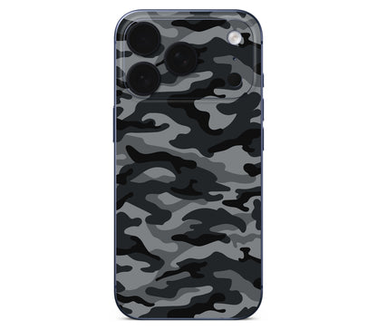 iPhone 18 Pro Max skin, Urban Camo, back skin without logo cutout